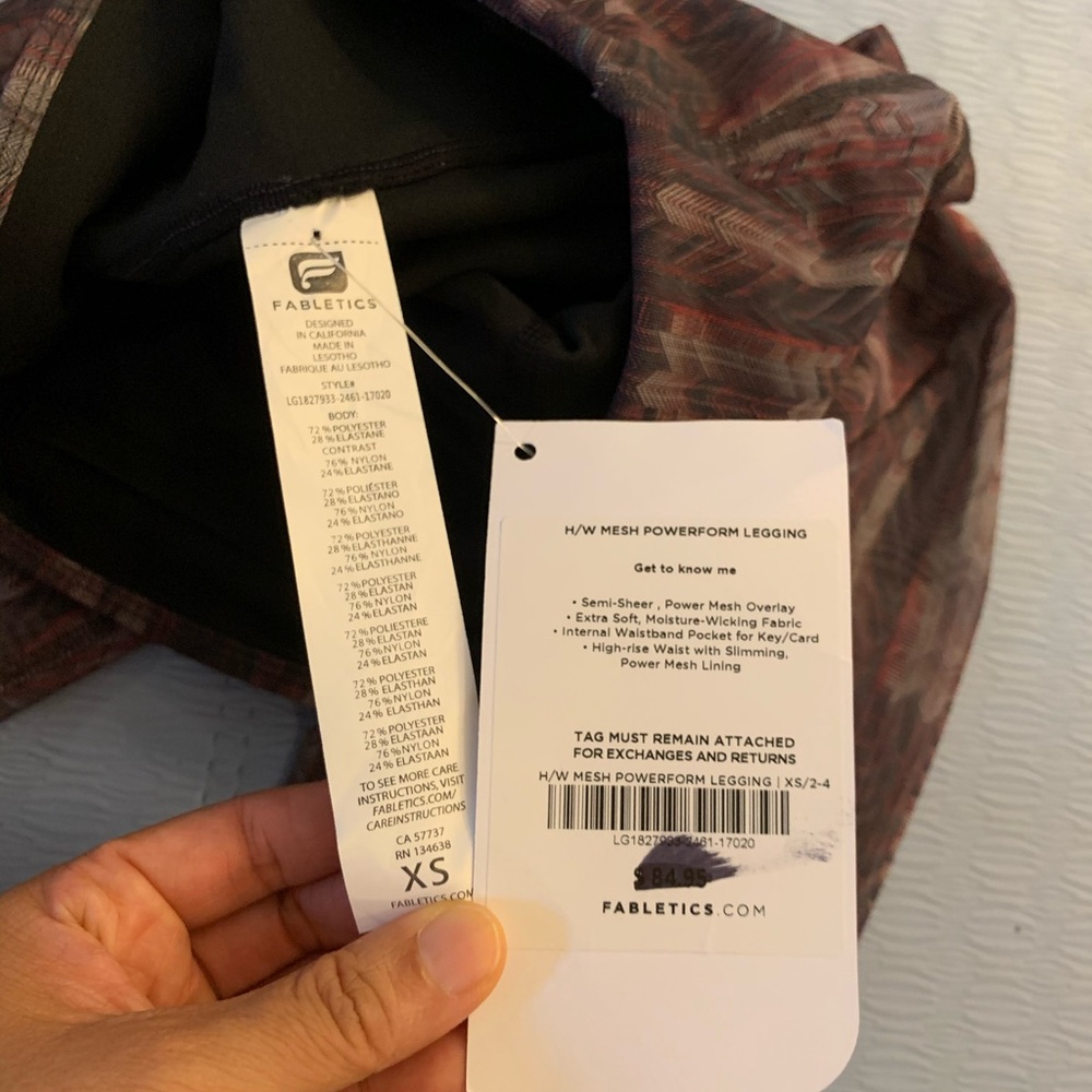 Fabletics High Rise Power Mesh Leggings - image 2